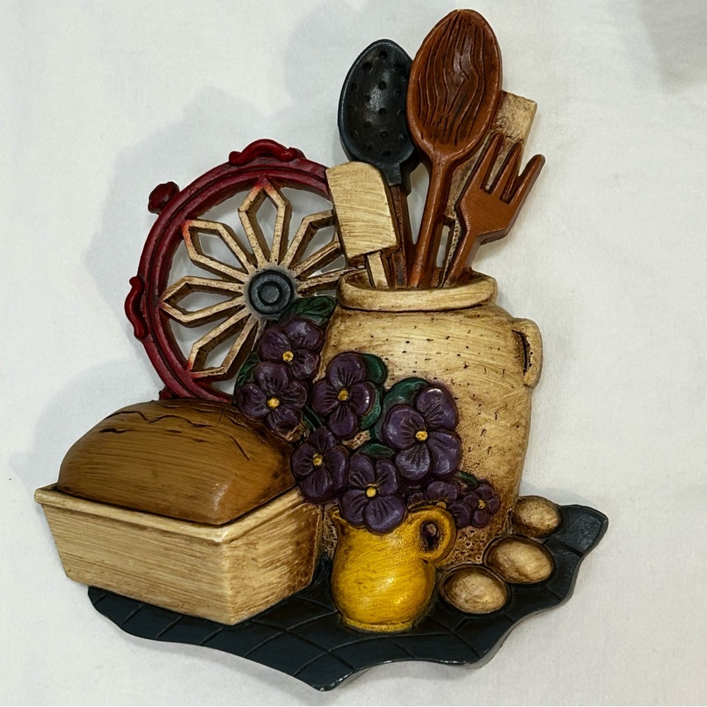 Vintage Home Interiors (HOMCO) Plastic 3D Kitchen Decor Wall Plaque